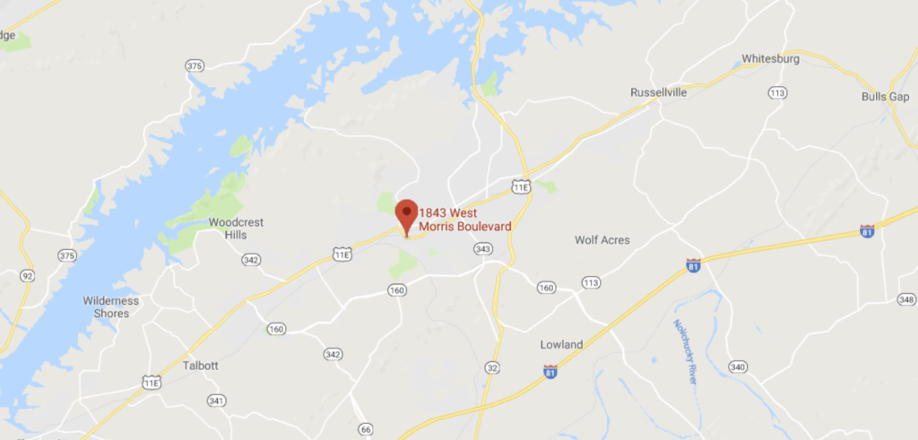 Map of Center For Wellness in Morristown, TN Map of Center For Wellness in Morristown, TN
